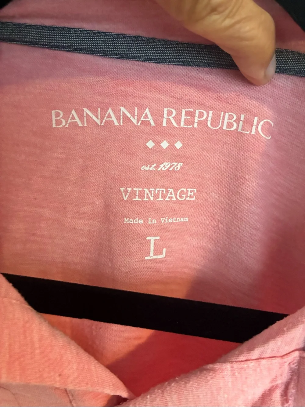 Banana Republic Men’s Coral-Pink Polo